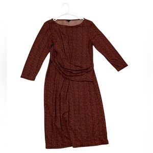 Talbots Ruched Fall Dress 🍁🍂